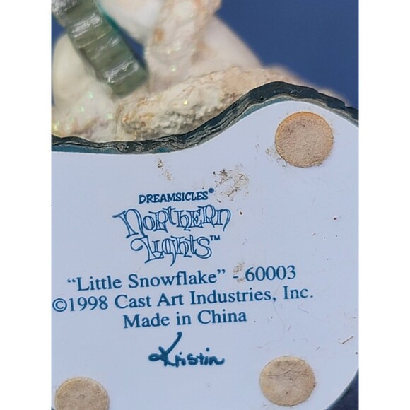 Christmas Snowflake KRISTIN Figurine Little Dreamsicles 1998 Northern Lights VTG - Picture 9 of 9